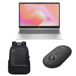 HP 15-fd0371nia i7-1355U 8GB 512GB SSD MX570A 2GB 15.6″ FHD Laptop DOS + Arctic Hunter B00120 Backpack + Logitech Pebble M350s